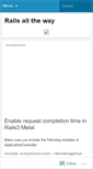 Mobile Screenshot of agilerails.wordpress.com