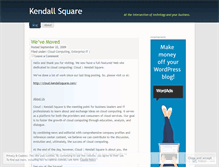 Tablet Screenshot of kendallsquare.wordpress.com