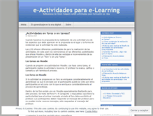 Tablet Screenshot of eactividades.wordpress.com