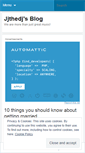Mobile Screenshot of jjthedj.wordpress.com