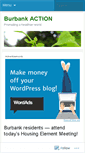 Mobile Screenshot of burbankaction.wordpress.com