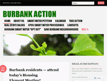 Tablet Screenshot of burbankaction.wordpress.com