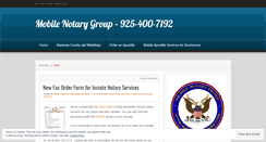 Desktop Screenshot of mobilenotarygroup.wordpress.com