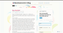 Desktop Screenshot of bansheeevents.wordpress.com