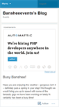 Mobile Screenshot of bansheeevents.wordpress.com