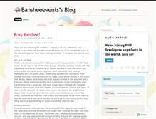 Tablet Screenshot of bansheeevents.wordpress.com