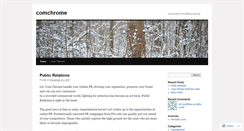 Desktop Screenshot of comchrome.wordpress.com