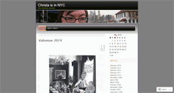 Desktop Screenshot of christaisgoingtonyc.wordpress.com