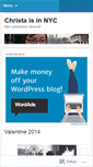 Mobile Screenshot of christaisgoingtonyc.wordpress.com