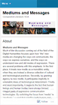 Mobile Screenshot of mediumsandmessages.wordpress.com