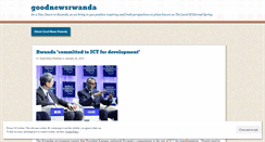 Desktop Screenshot of goodnewsrwanda.wordpress.com