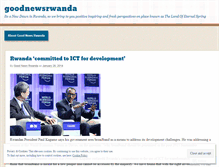 Tablet Screenshot of goodnewsrwanda.wordpress.com