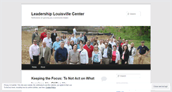 Desktop Screenshot of leadershiplouisville.wordpress.com