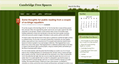 Desktop Screenshot of cambridgefreespaces.wordpress.com