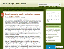 Tablet Screenshot of cambridgefreespaces.wordpress.com