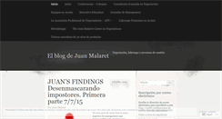 Desktop Screenshot of juanmalaret.wordpress.com