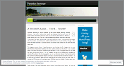 Desktop Screenshot of paradoxisotope.wordpress.com
