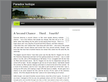 Tablet Screenshot of paradoxisotope.wordpress.com