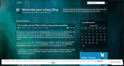 Desktop Screenshot of memoriasparaariana.wordpress.com