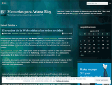 Tablet Screenshot of memoriasparaariana.wordpress.com
