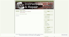 Desktop Screenshot of diyinstructionsandrepairs.wordpress.com