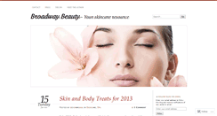 Desktop Screenshot of broadwaybeauty.wordpress.com