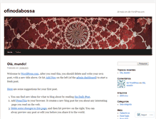 Tablet Screenshot of bossanovamoda.wordpress.com