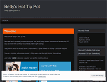 Tablet Screenshot of bettyshottippot.wordpress.com