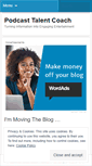 Mobile Screenshot of podcasttalentcoach.wordpress.com