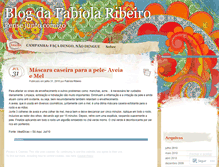 Tablet Screenshot of fabiolaribeiro.wordpress.com