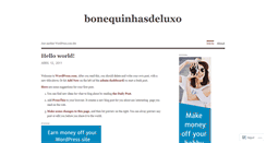 Desktop Screenshot of bonequinhasdeluxodotnet.wordpress.com