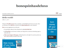 Tablet Screenshot of bonequinhasdeluxodotnet.wordpress.com