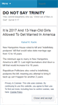 Mobile Screenshot of donotsaytrinity.wordpress.com