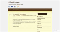 Desktop Screenshot of dfwrhinos.wordpress.com