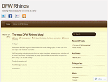 Tablet Screenshot of dfwrhinos.wordpress.com