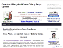 Tablet Screenshot of caraalamimengobatikankertulangtanpaoperasiel.wordpress.com