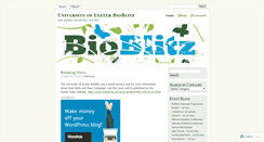 Desktop Screenshot of bioblitzuniexeter.wordpress.com