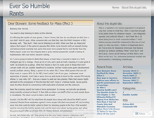Tablet Screenshot of humblerants.wordpress.com