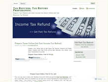 Tablet Screenshot of incometaxrefund.wordpress.com