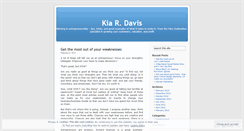 Desktop Screenshot of kiardavis.wordpress.com