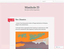 Tablet Screenshot of manhole23.wordpress.com