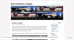 Desktop Screenshot of entrecolombresycalgary.wordpress.com