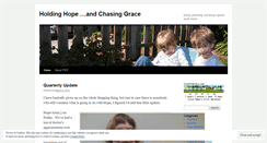 Desktop Screenshot of holdinghopechasinggrace.wordpress.com