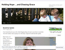 Tablet Screenshot of holdinghopechasinggrace.wordpress.com