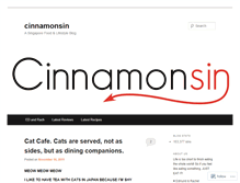 Tablet Screenshot of cinnamonsin.wordpress.com