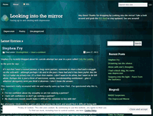 Tablet Screenshot of lookingintothemirror.wordpress.com