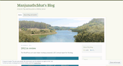 Desktop Screenshot of manjunathcbhat.wordpress.com