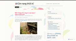 Desktop Screenshot of camnangthietke.wordpress.com