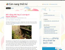 Tablet Screenshot of camnangthietke.wordpress.com