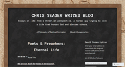 Desktop Screenshot of cdyeagerwrites.wordpress.com